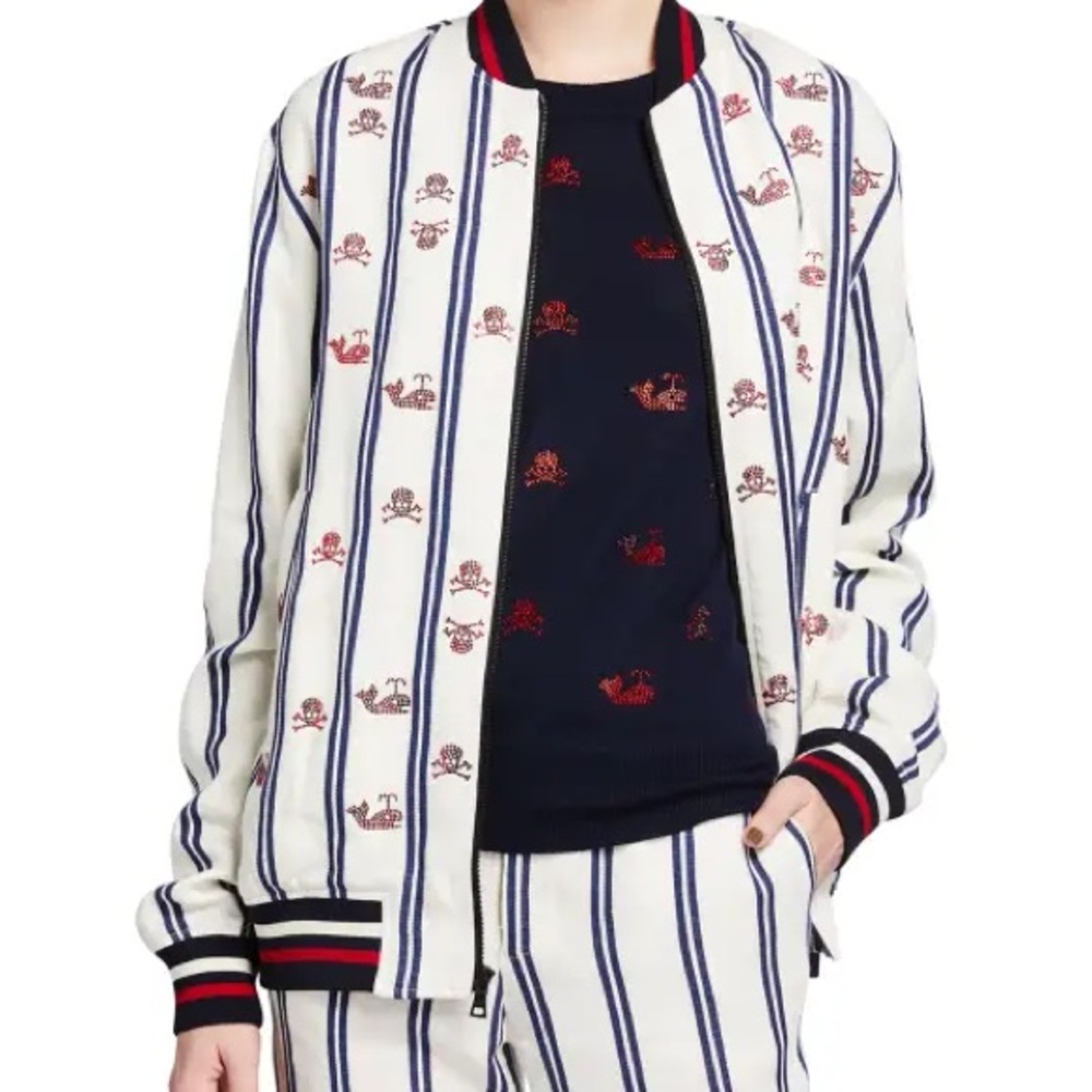 Libertine Spring 2021 Runway Unisex Bomber Jacket With Hand Applied Sequins